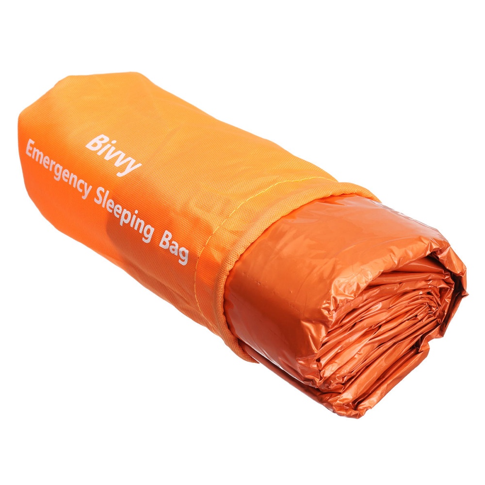 Emergency Sleeping Bag Survival Camping Travel Bag Waterproof With Whistle - Image 2