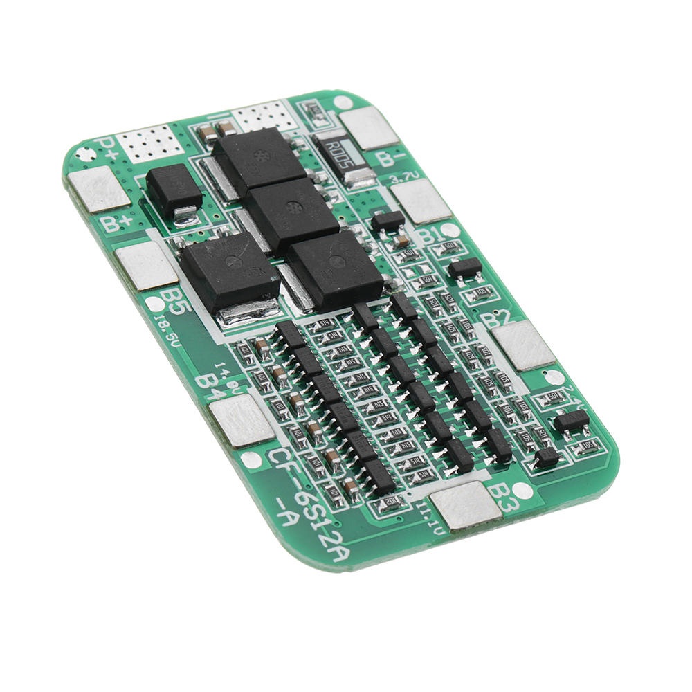 5pcs DC 24V 15A 6S PCB BMS Protection Board For Solar 18650 Li-ion Lithium Battery Module With Cell - Image 2