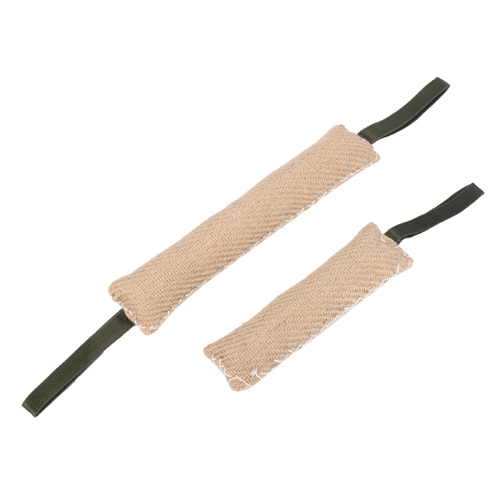 Handles Jute Police Young Dog Bite Tug Play Toy Pet Training Chewing Dog Bite Protection Arm Sleeve - 30cm - Image 2