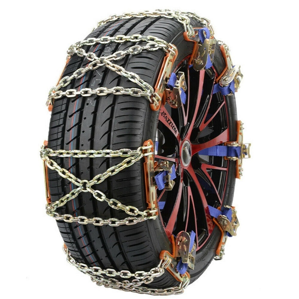 Steel Winter Car Snow Chain Storage Bag Truck Wheel Tire Anti-skid Safety Belt X-Crain Structure Safe Driving For Ice Sand Muddy Offroad - B - Image 2