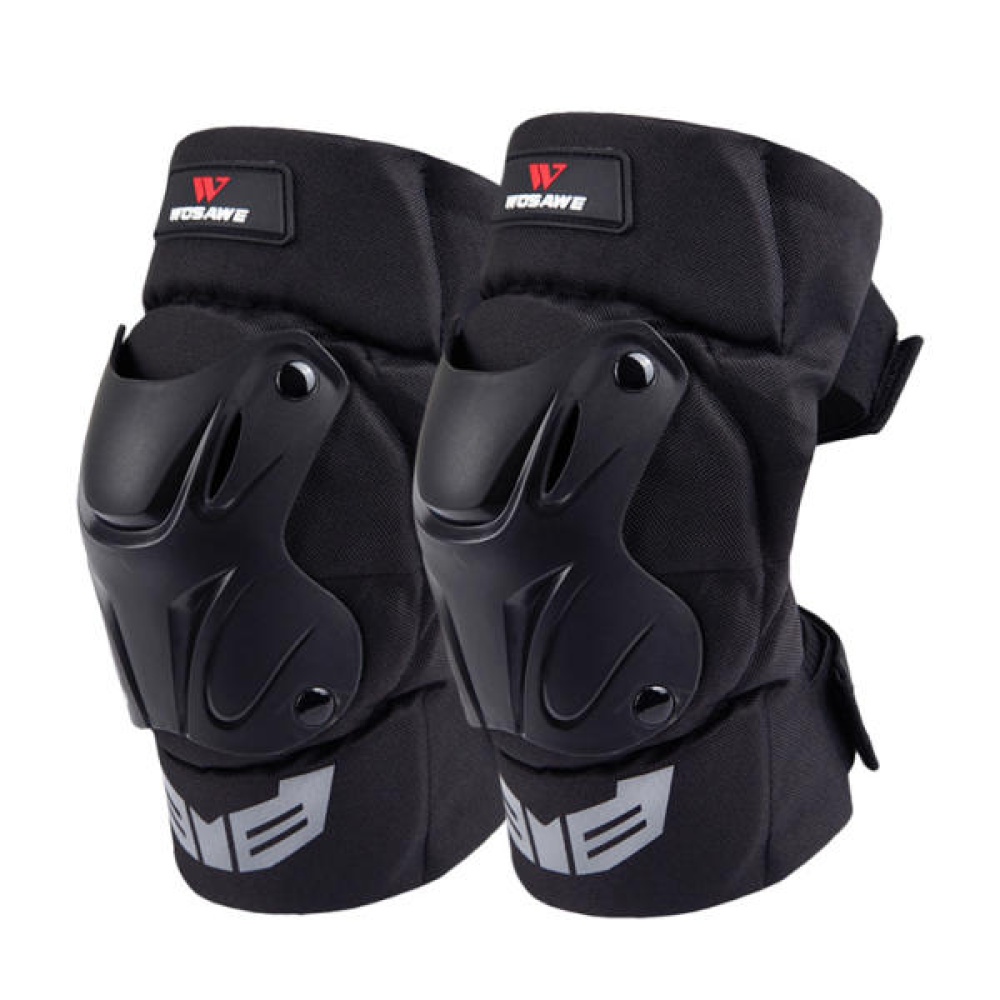 14.2-19.7inch Universal Motorcycle Racing Knee Pads Armor Protective Guard Black - Image 2