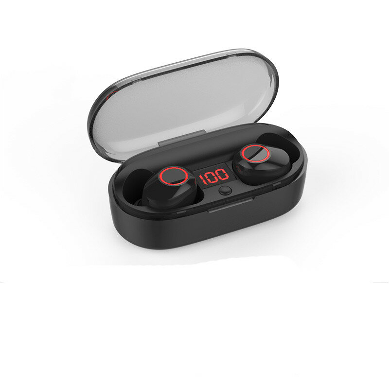 Bakeey J29 TWS bluetooth Headset BT5.0 Wireless Headphone IPX5 Long Life HiFi Stereo Powerful Bass Low latency Earphone with Mic - Red