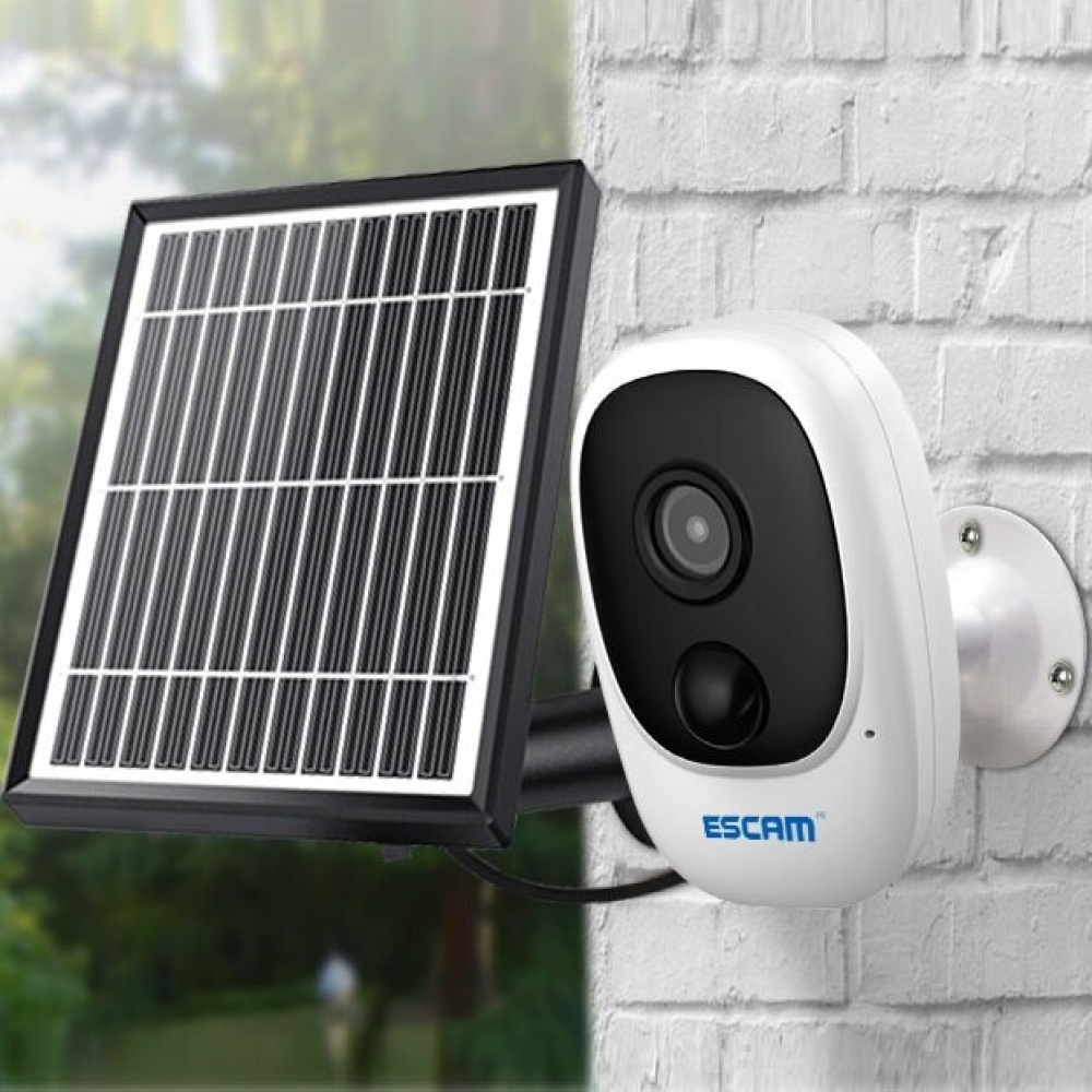 ESCAM G08 1080P Wireless Battery Rechargeable PIR IP Camera Solar Panel Audio Card Cloud Storage Security Video Recorder - Only Camera