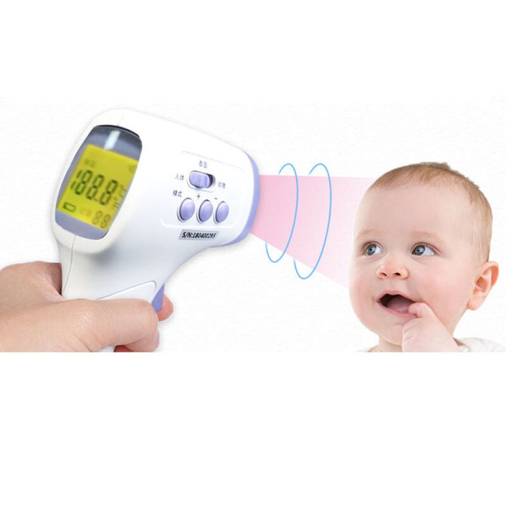 Portable Forehead Electronic IR Infrared Thermometer Non-Contact LCD Digital Temperature Fever Measurement Tester Detector For Human Baby Adult Child - Image 2