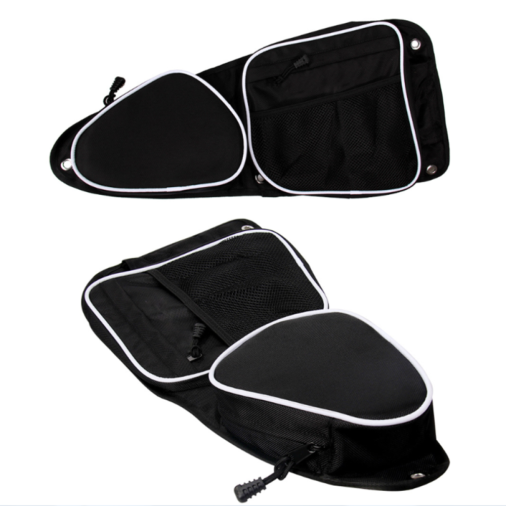 Motorcycle Side Door Storage Bags Knee Pad For Polaris RZR XP 1000 900XC S900 2014-2020 - White