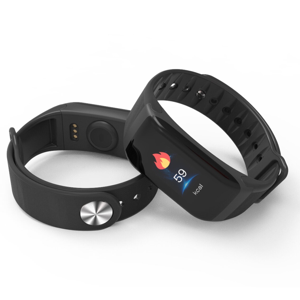 Bakeey F1P Simple Style Heart Rate Blood Pressure Monitor Smart Pedometer Smart Watch - Blue