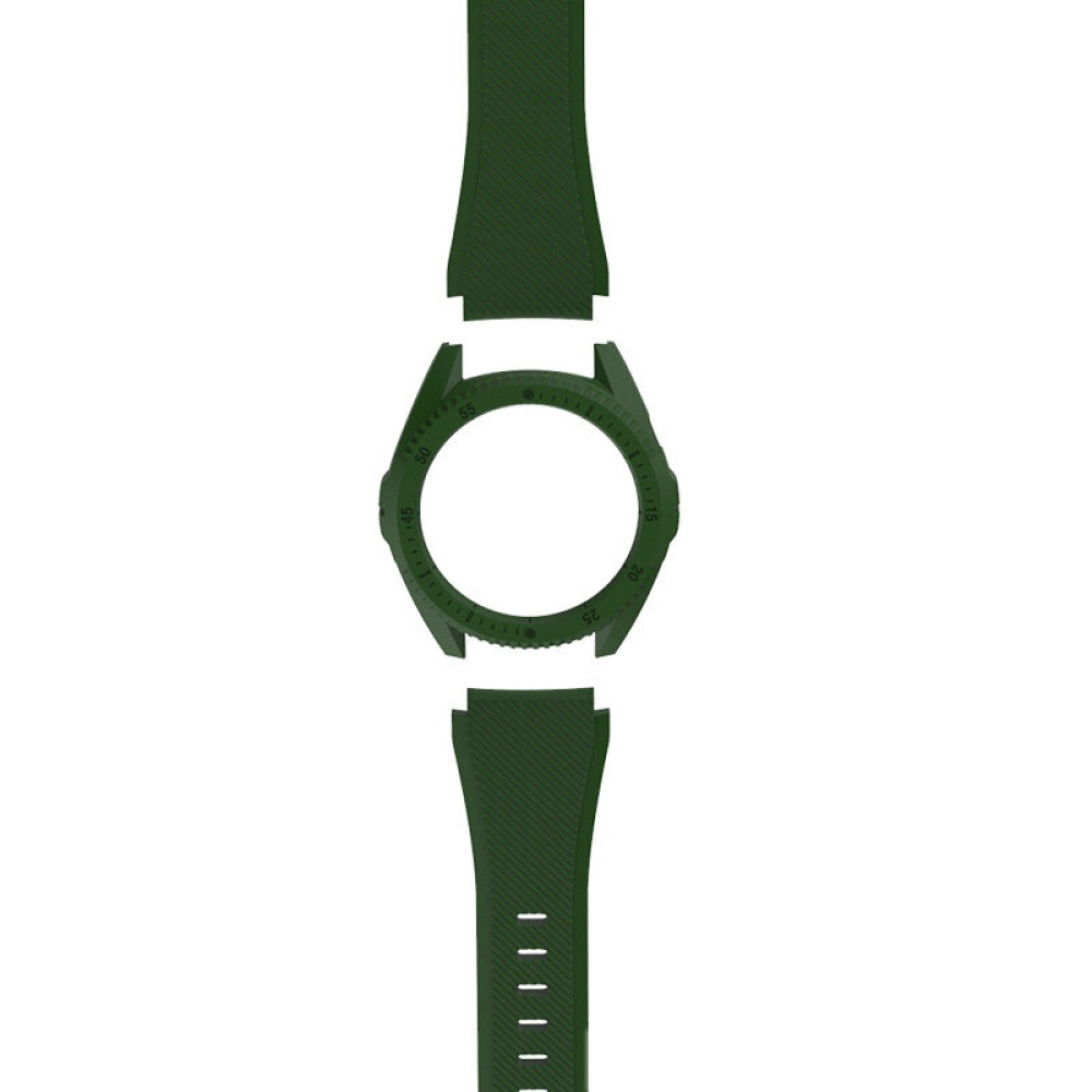 Montre en silicone coloree Bande Boetier de montre PC pour montre Huawei GT - Pommier