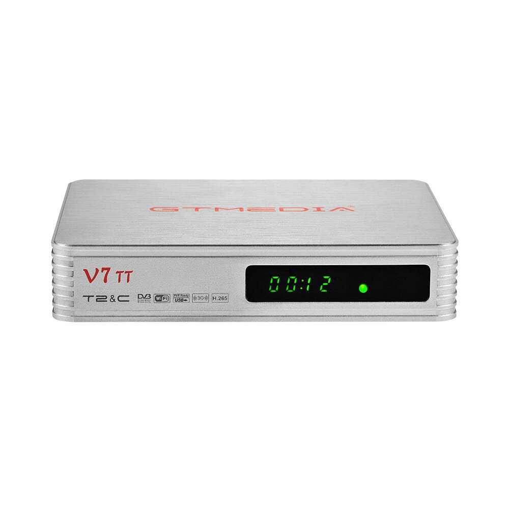 GTMEDIA V7TT DVB-T T2 DVB-C Satellite Receiver 1080P HD H.265 HEVC J.83B Set Top Box TV Signal Receiver Support for Cccam - US Plug