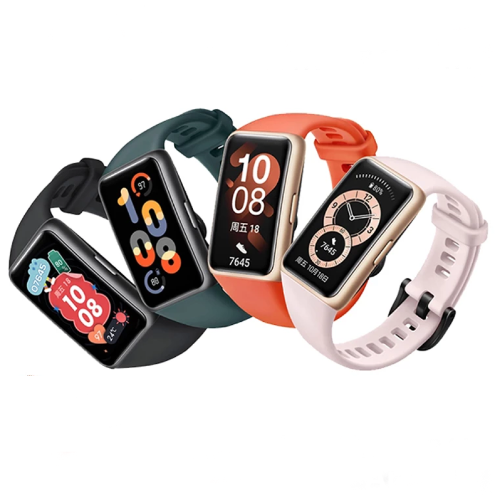 Original Huawei Band 6 1.47 inch AMOLED FullView Display Wristband Heart Rate SpO2 Stress Monitor 95 Workout Modes Fitness Tracker BT 5.0 Waterproof