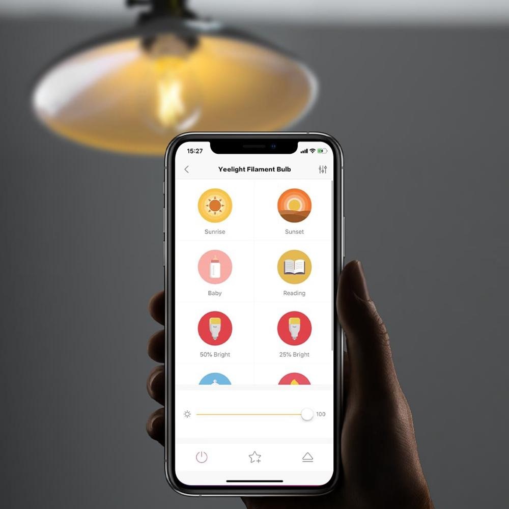 Yeelight YLDP12YL E27 6W 2700K Smart LED Filament Bulb Work With Apple Homekit Google Home AC220V - Image 2