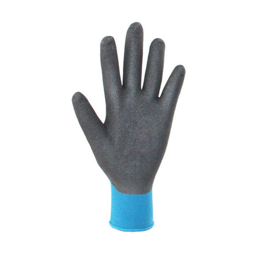 Garden Housework Gloves Waterproof Durable Nylon with Nitrile Sandy Coated Protection Safty Glove - XL - Image 2