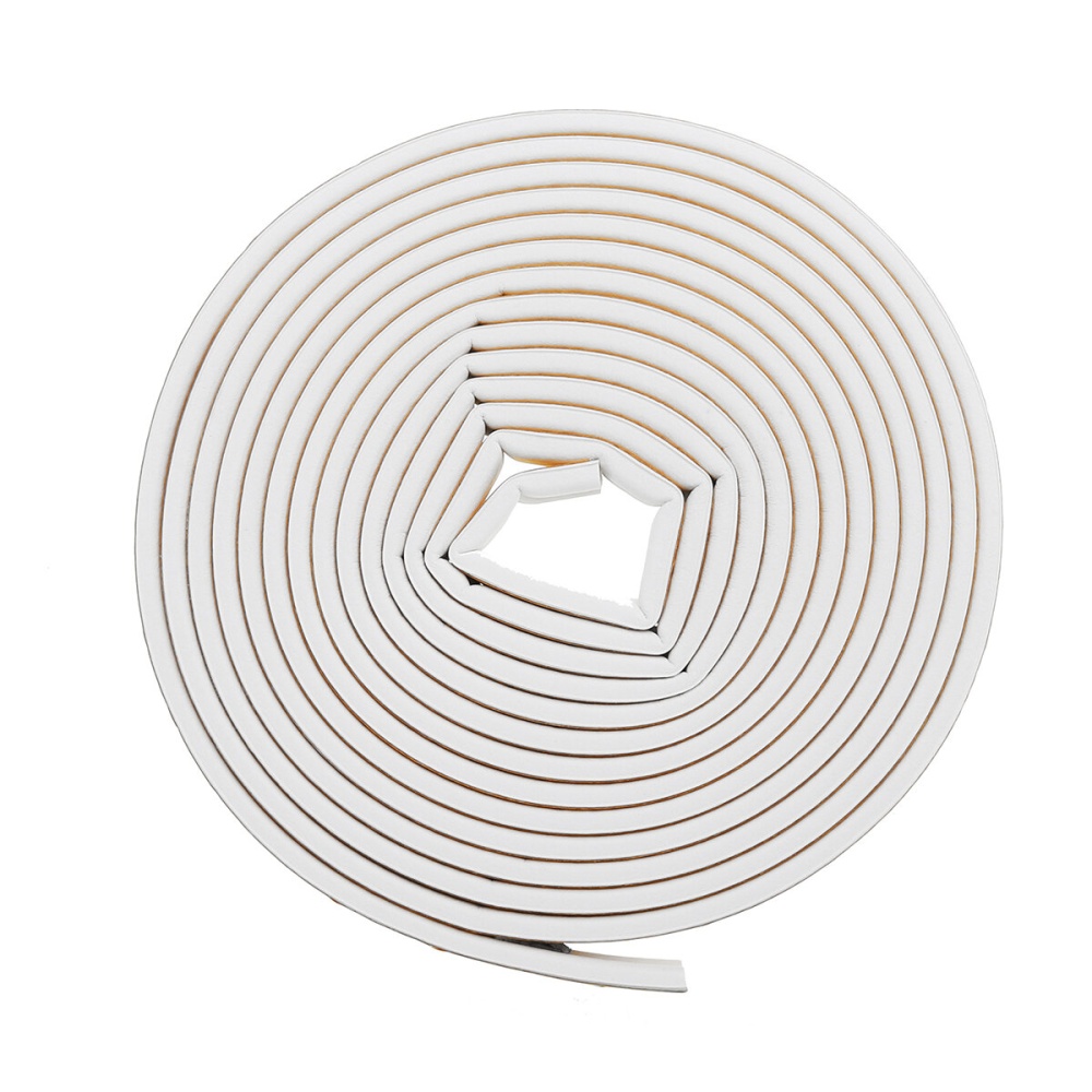 10M Self-adhesive D-Type Seal Strip Soundproof Doors Windows Weather Foam Adhesive Tape Decorations - Brown - Image 2