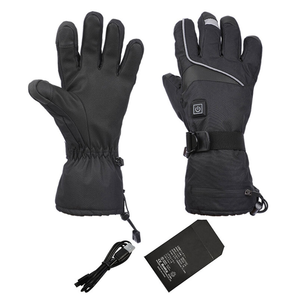 USB Touch Screen Electric Heated Gloves Waterproof Temperature Control - M - Image 2