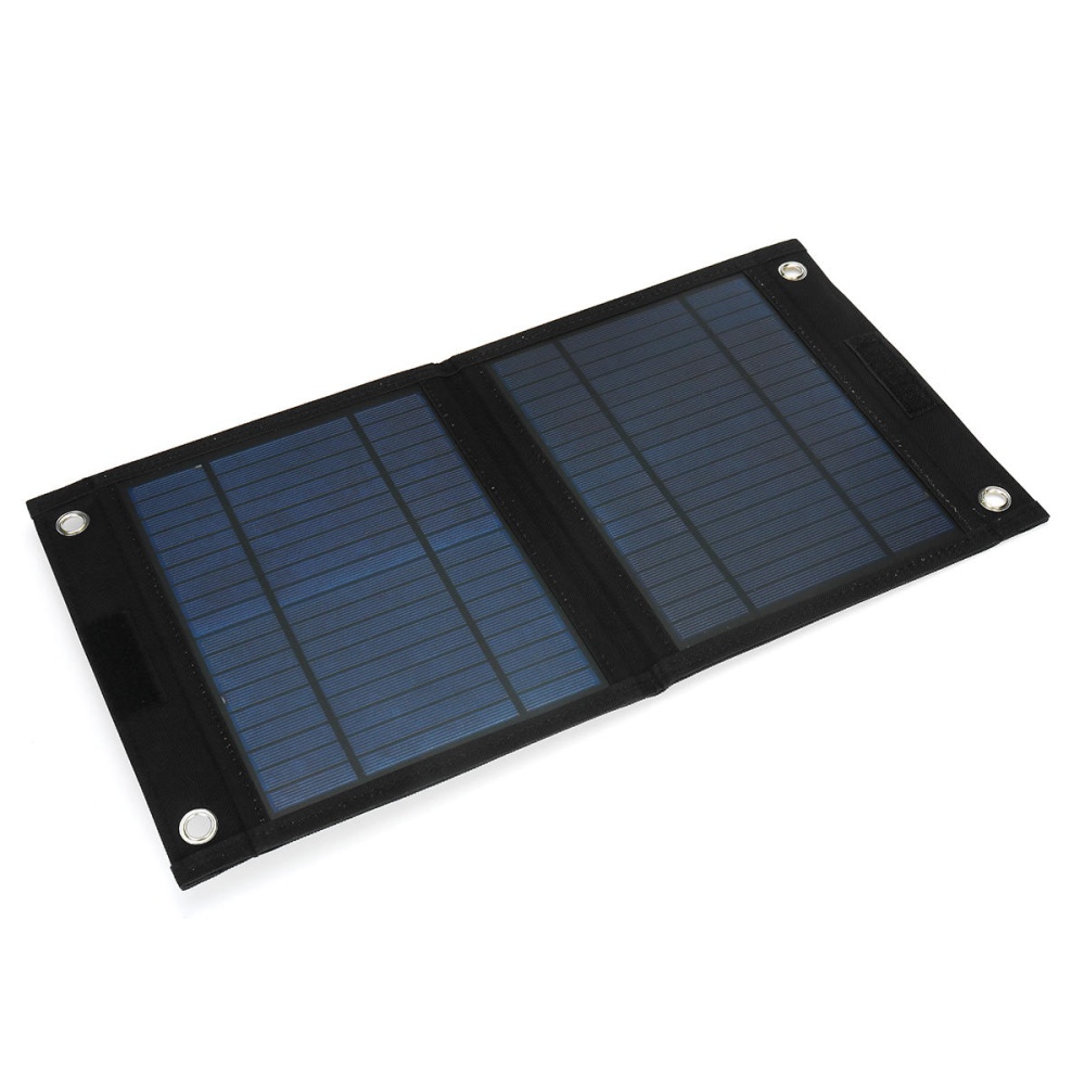 25W 12V Foldable Monocrystalline Solar Panel Folding Power Charging Battery - Image 2