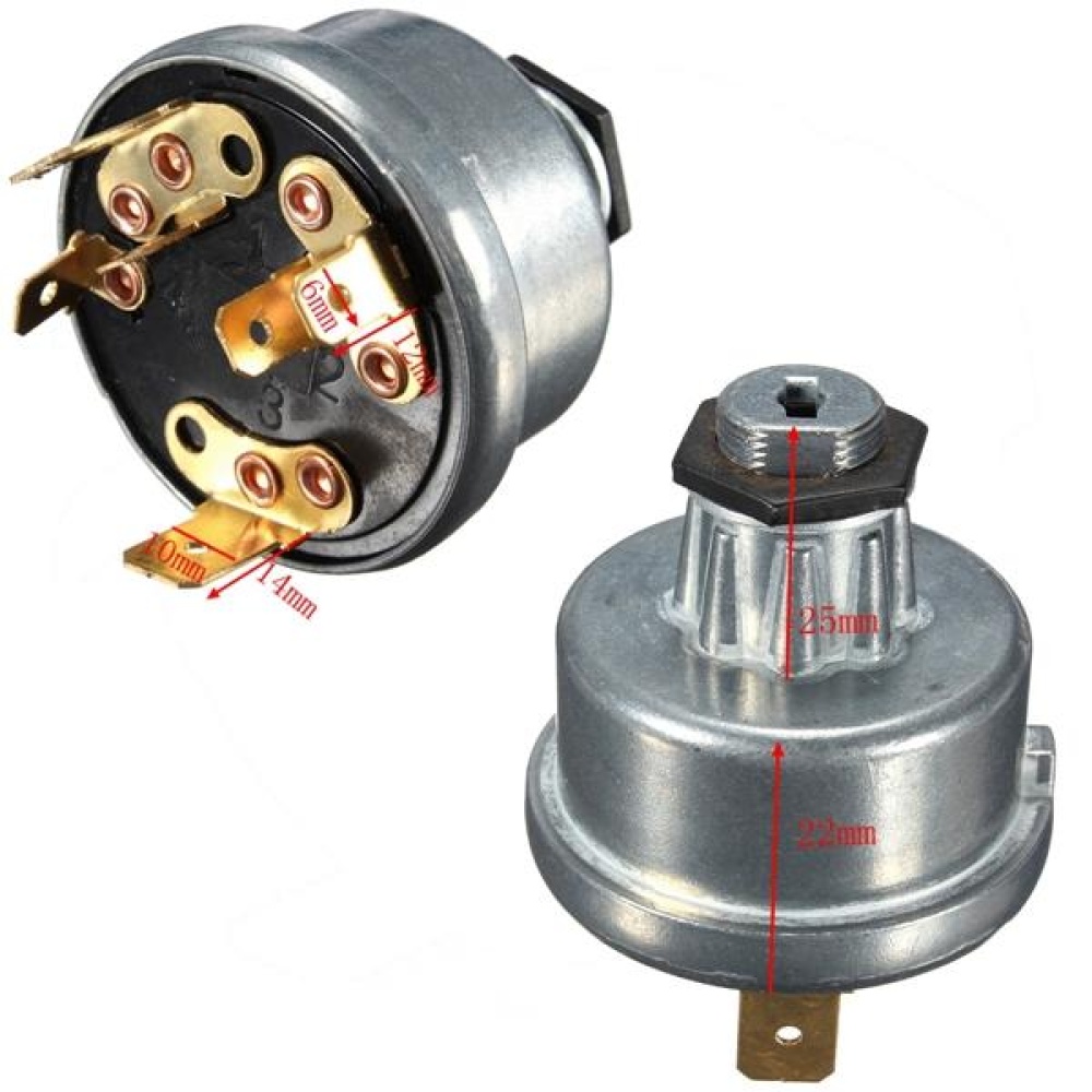 Digger Plant Tractor Ignition Switch For Lucas 35670 Massey Ferguson - Image 2