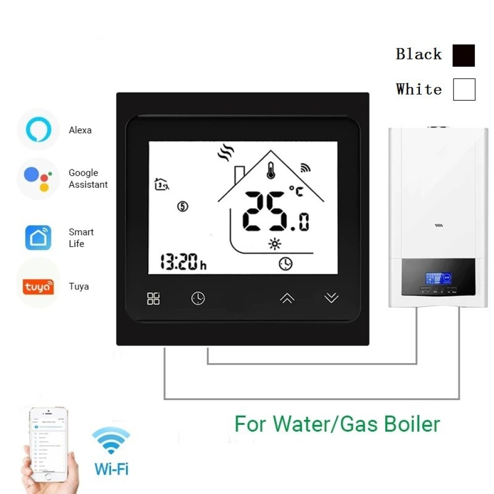 BECA BHT-002 Tuya Wifi Smart Thermostat 3A Temperature Controller APP Remote Control for Water/Gas Boiler Work With Alexa Google Home - GALW(Wifi)-Wh - Image 2