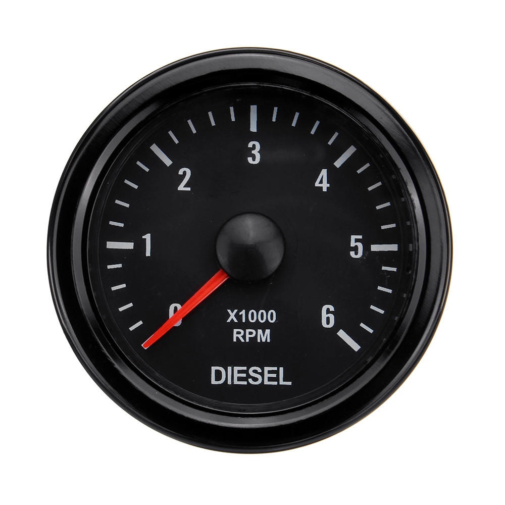 52mm 0-6000 RPM (On dash) Electrical Tachometer Gauge for Diesel Motor Engine - Image 2