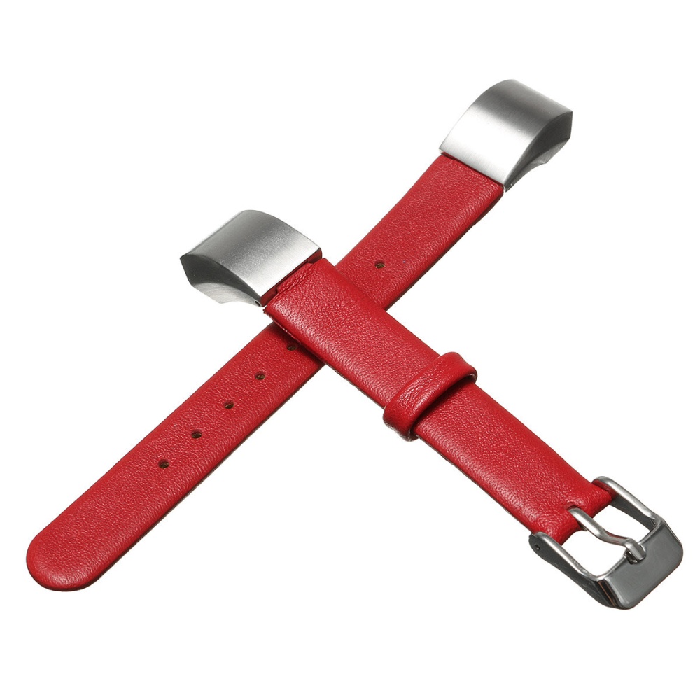 Remplacement PU Cuir Bracelet Montre Smart Watch Pour Fitbit Alta - Rouge