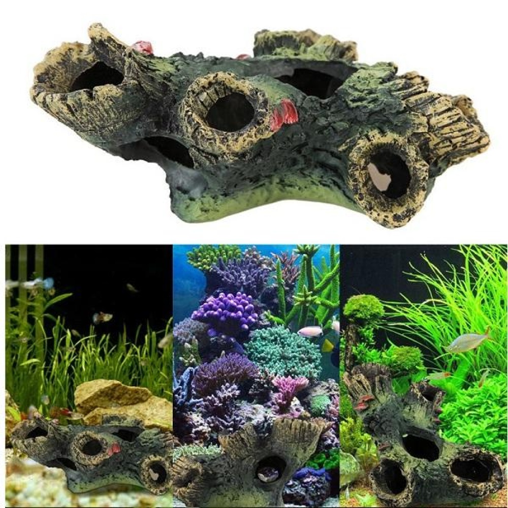 Yani Aquarium Decorations Fish Tank Tree Wood Hideaway House Ornament Realistic Aquarium Decor - Image 2