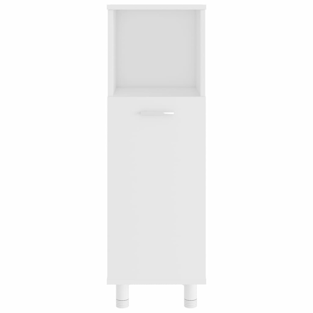 Bathroom Cabinet White 11.8"x11.8"x37.4" Chipboard - Image 2