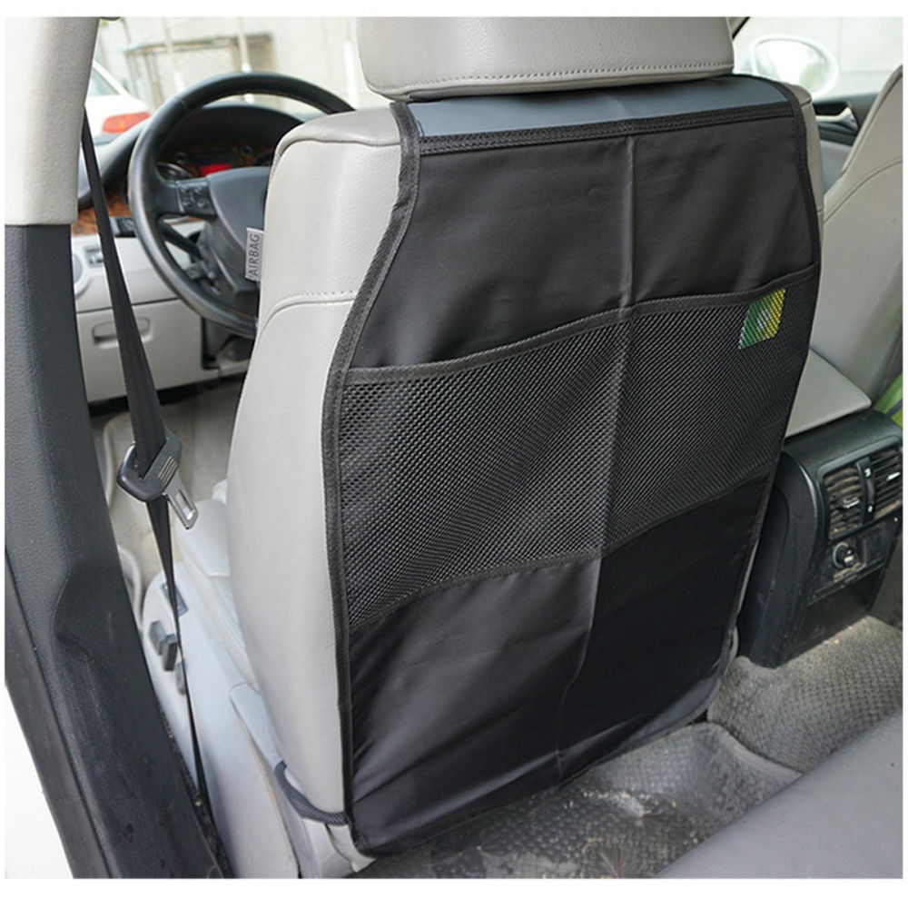 Universal Car Back Seat Kick Mat Protector Cover Kid Keep Clean With Storage Bag - Image 2