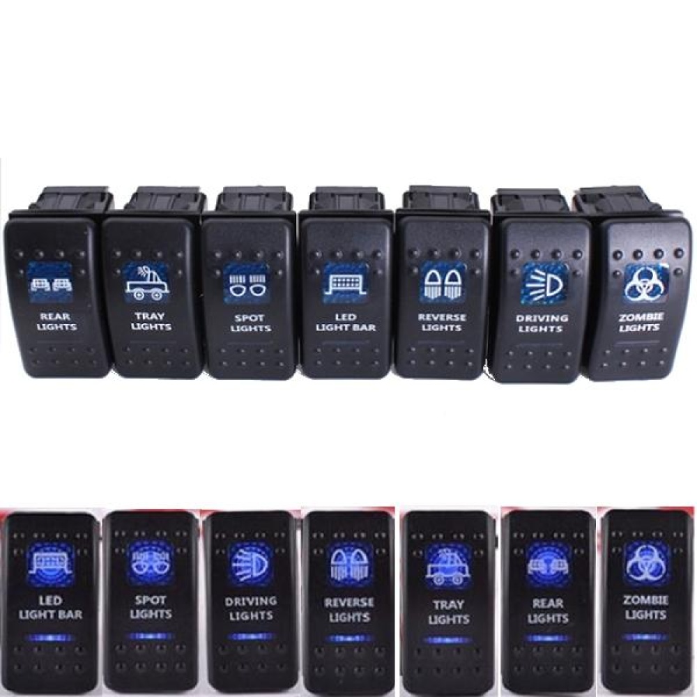 Carling Waterproof LED Indicator Light Rocker SPST ON-OFF Switch - #06