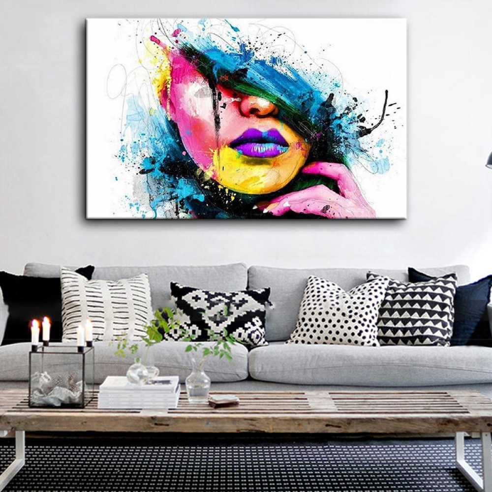 Hand Painted Oil Paintings People Modern Stretched On Canvas Wall Art For Home Decoration - Image 2