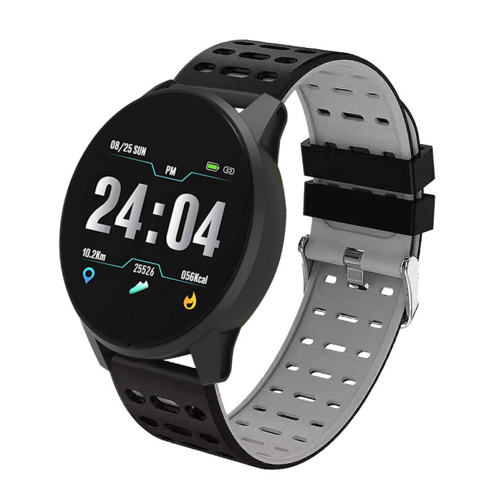 Bakeey Dynamic UI Display Wristband Blood Pressure Oxygen Monitor Message Push Smart Watch - Gray