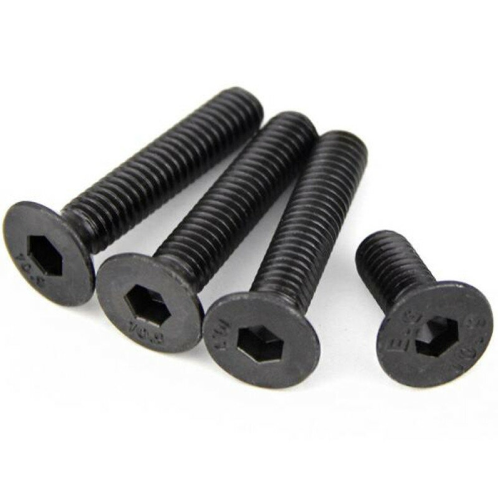 Suleve M2.5CH1 50Pcs M2.5 Hex Socket Countersunk Flat Head Screw Carbon Steel 10.9 Grade 5/6/8/10/12/14/16mm Optional - 14mm - Image 2