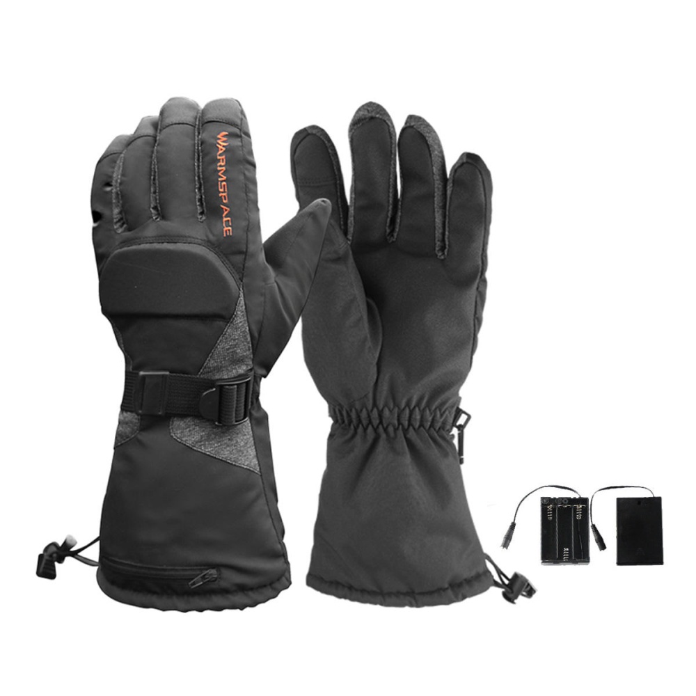 WARMSPACE Electric Heated Gloves 3 Gear Temperature Adjustment For Motorcycle Outdoor Climbing - M - Image 2