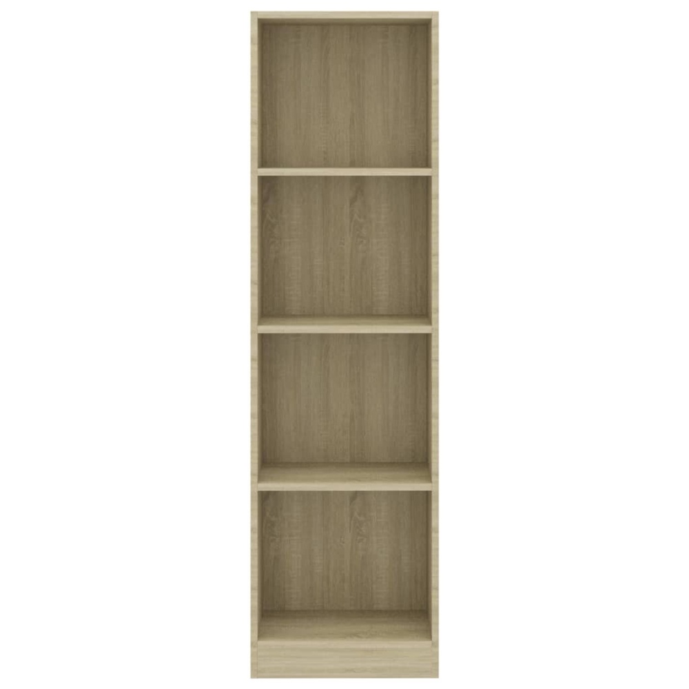 4-Tier Book Cabinet Sonoma Oak 15.7"x9.4"x55.9" Chipboard - Image 2