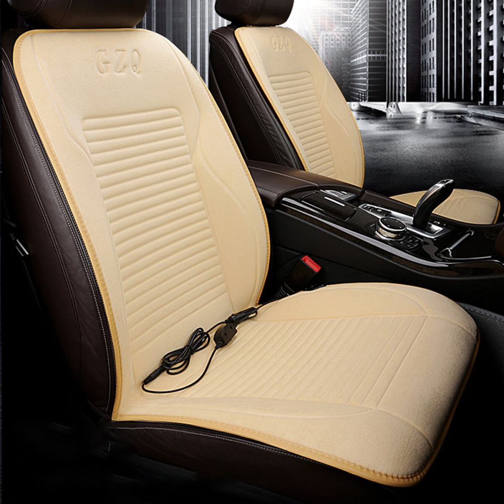 1PC 12V Universal Car Heated Seat Cushion Heating Seat Cover Winter Warmer Pad Mat - #1 - Image 2