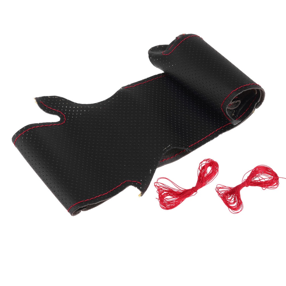 Car Steering Wheel Covers Wrap Handsewing Black For Chevrolet Cruze 2009-2014 - K10