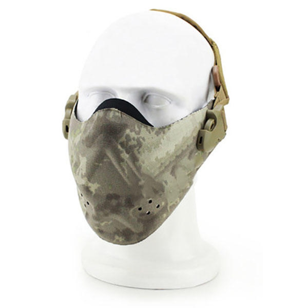 WoSporT Camouflage Half Face Mask For Airsoft CS Paintball Tactical Military Costume - 6 - Image 2