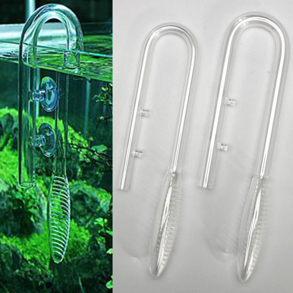 Aquarium Fish Tank Lily Violet Inflow Glass Pipe 13/17mm Tube + Suction Cups Set - 17mm - Image 2