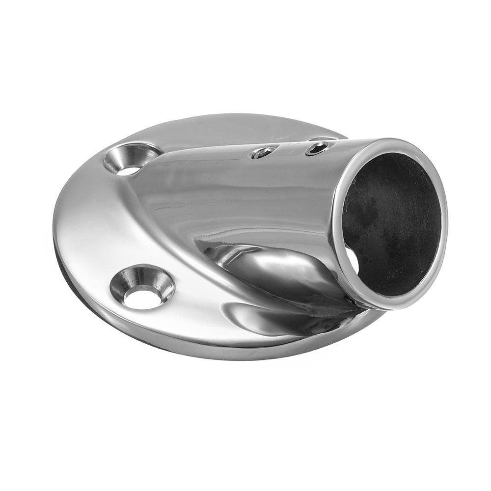 30° Railing Handrail Rails Pipes Fittings Base 316 Stainless Steel For Marine Boat - 22mm - Image 2