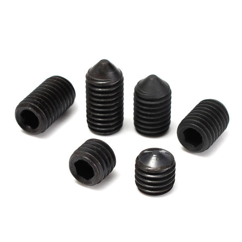 20Pcs Black 12.9 Grade M12 HEX Socket Set Core Point Grub Screws - 20mm - Image 2