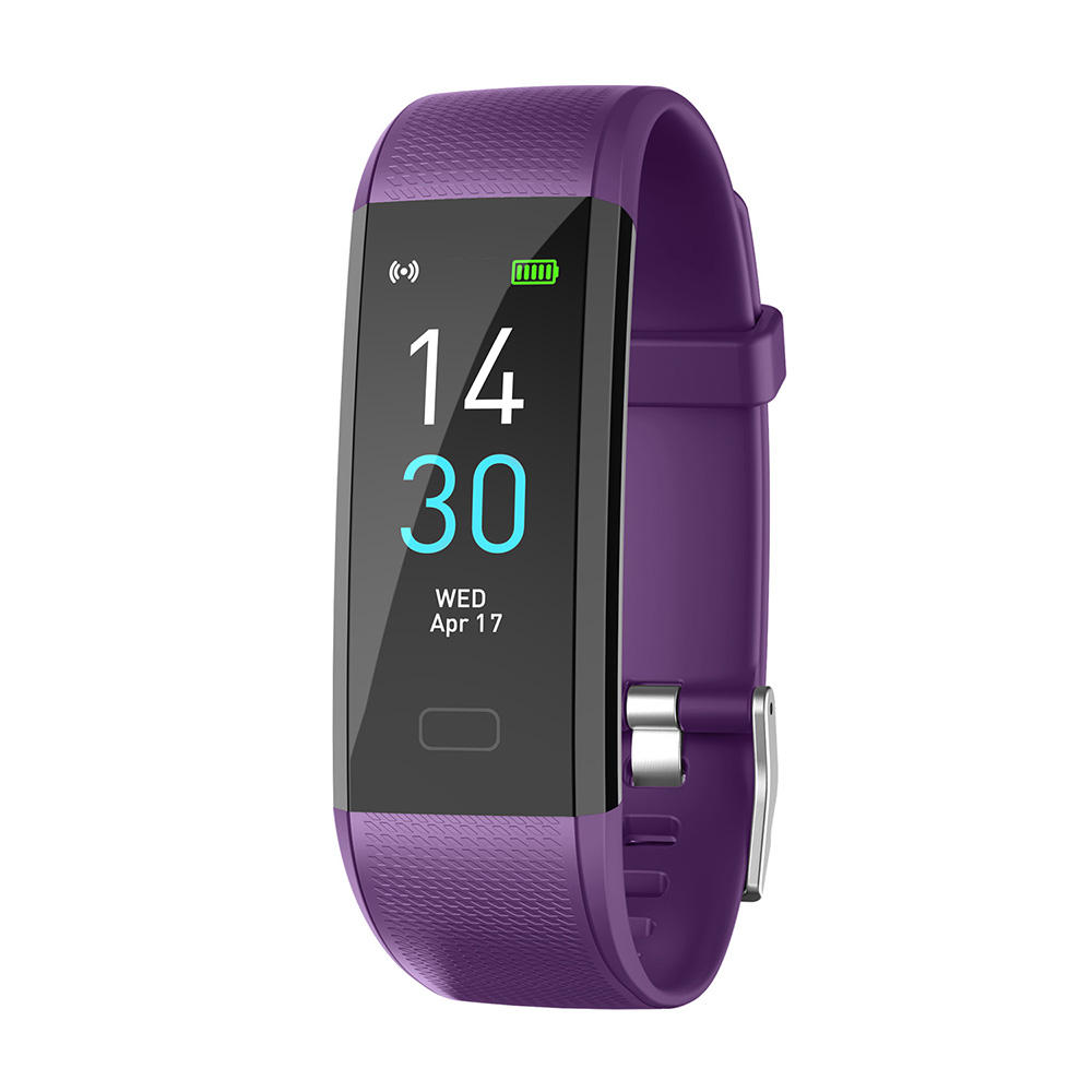 Bakeey S5 24h Heart Rate Monitor Multi-sport Modes IP68 Waterproof Fitness Tracker Smart Watch - Purple - Image 2