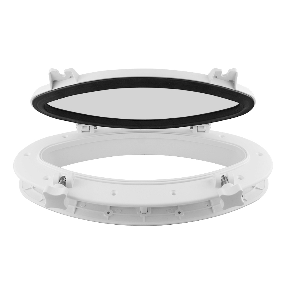 BSET MATEL Marine Boat Yacht RV Oval Shape Porthole ABS Plastic Oval Hatches Port Lights Replacement Windows Port Hole Opening Portlight - Image 2