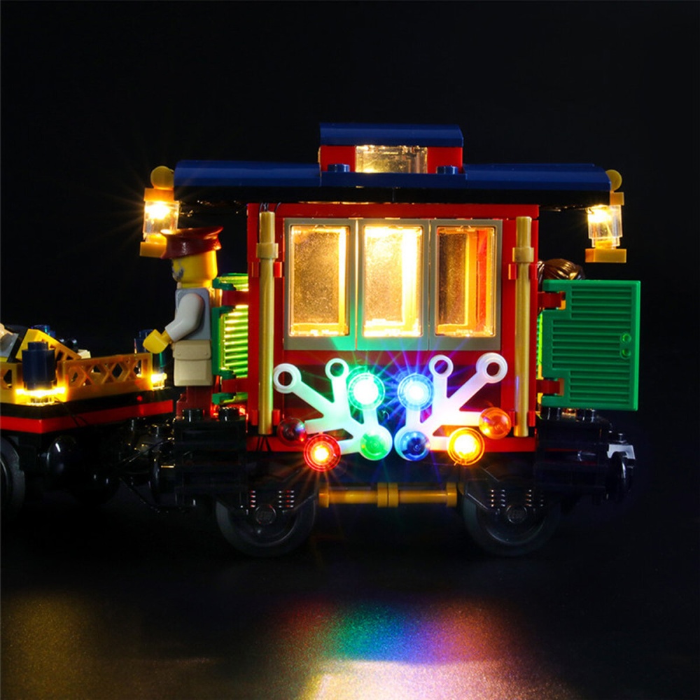 DIY LED Lighting Kit ONLY For LEGO 10254 Christmas Winter Holiday Train Bricks Toy - Image 2