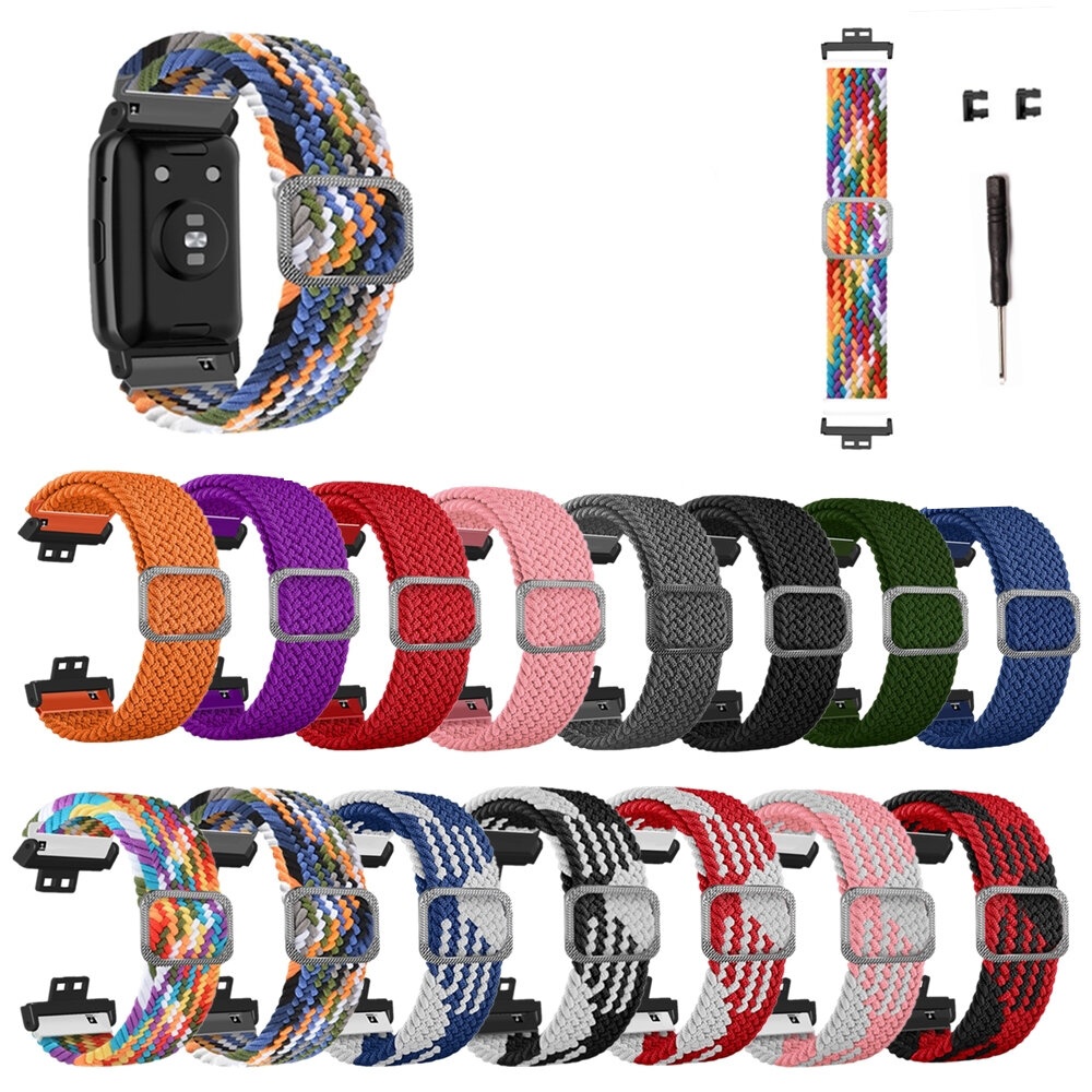 Bakeey Colorful Elastic Adjustable Weave Watch Band Strap Replacement for Huawei Watch FIT - 003