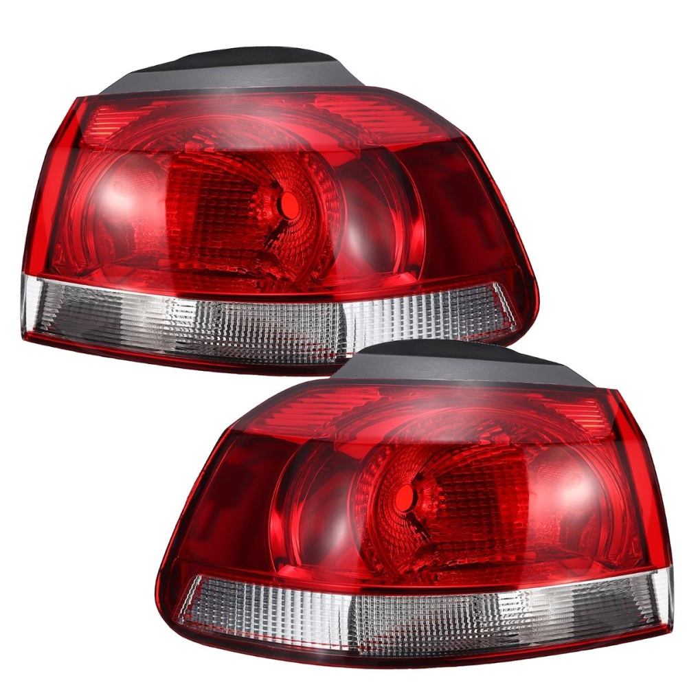 Car Rear Tail Brake Light Lamp Cover Left/Right without Bulb for VW Golf Mk6 Hatchback 2009-2013 - Left