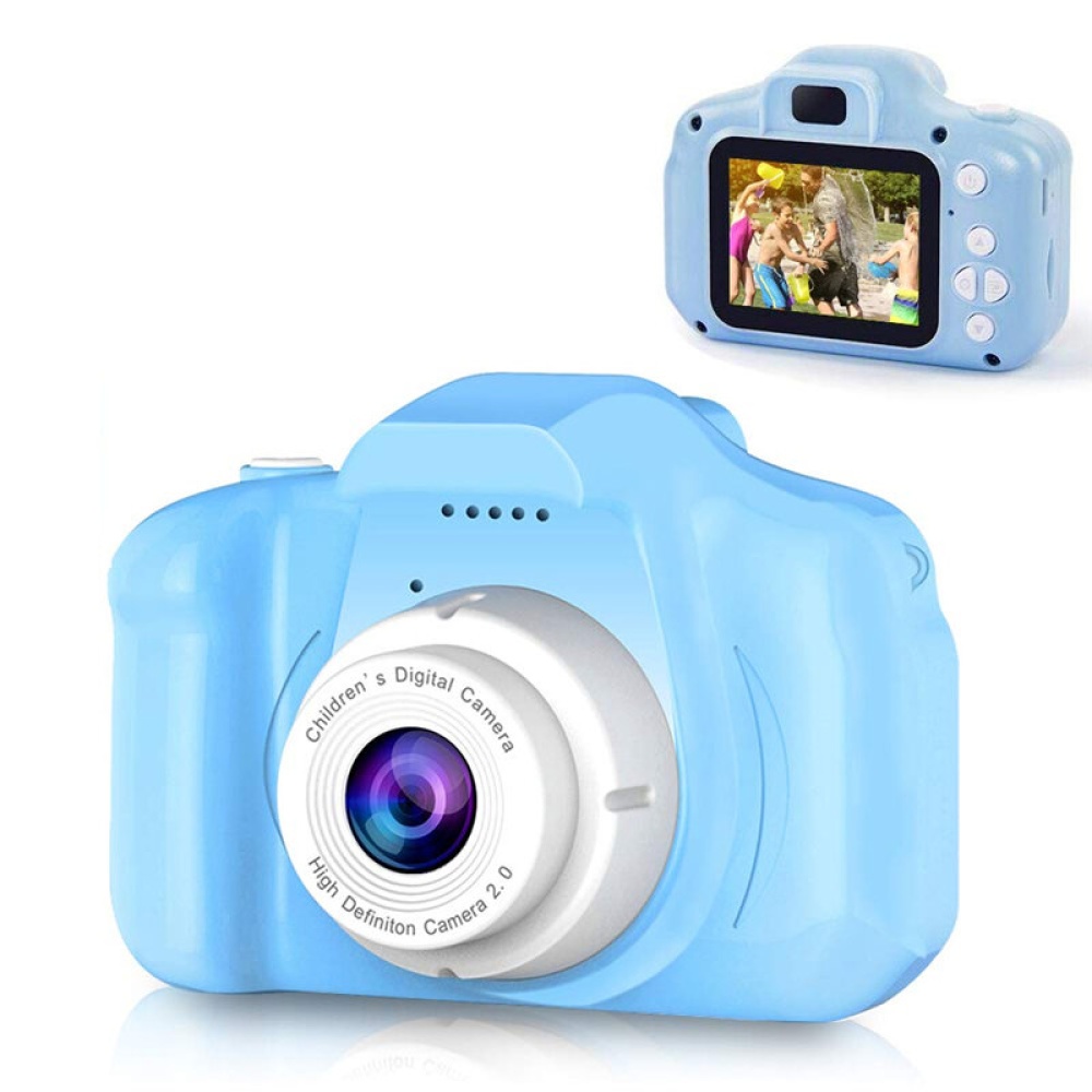 Cartoon Anti-fall Mini Children Camera 2.0inch Screen USB Support Photo And Video Game Function Children's Birthday Gift - Pink - Image 2