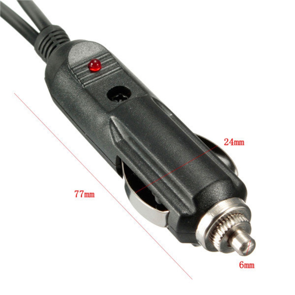 12-24V 5A Car Dual 2 Way Double Cigarette Lighter Socket Plug Adaptor Adapter - Image 2