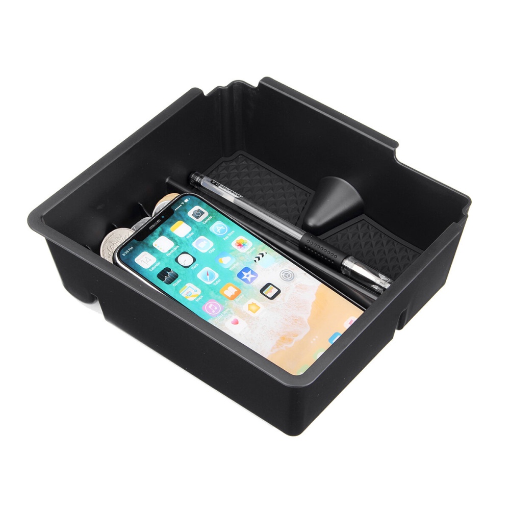 Car Storage Box Console Armrest Center Phone Cup Holder For Ford Ranger 2012-2019