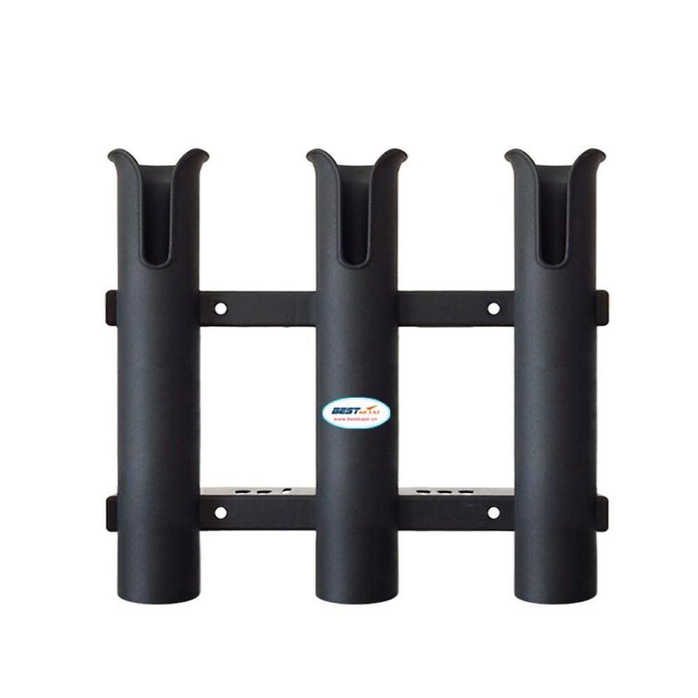 BSET MATEL Marine Boat Yacht Kayak Fishing Vertical 3 Link Rod Holder Mount Bracket Socket