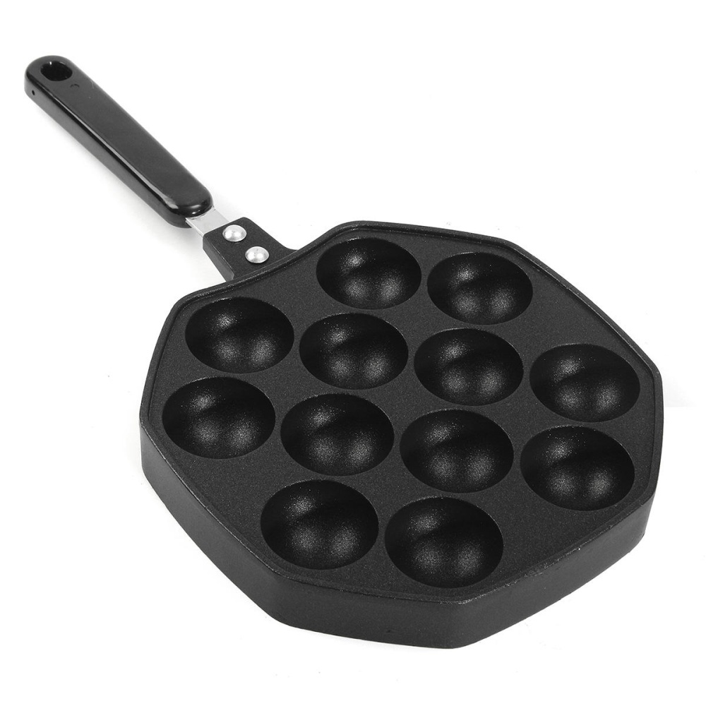 Takoyaki Pan 12 Cavities Takoyaki Maker Octopus Small Balls Baking Pan Frying Pan - Image 2