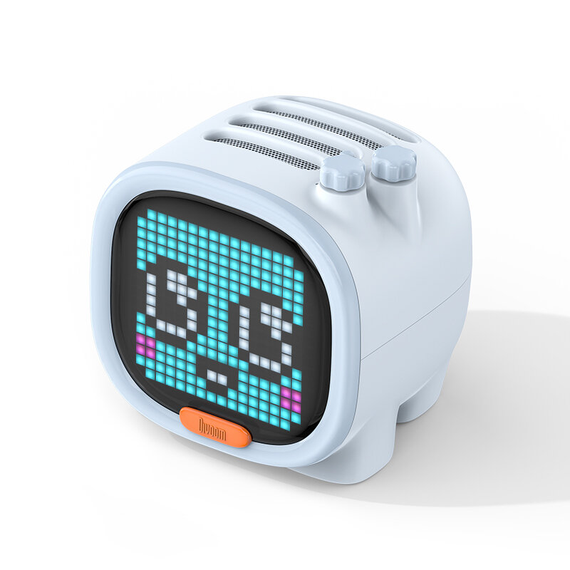 Divoom Timoo Pixel Art bluetooth Speaker Portable Wireless Speaker Clock Alarm Cute Gadget Desktop Decoration with LED Screen - Black - Image 2