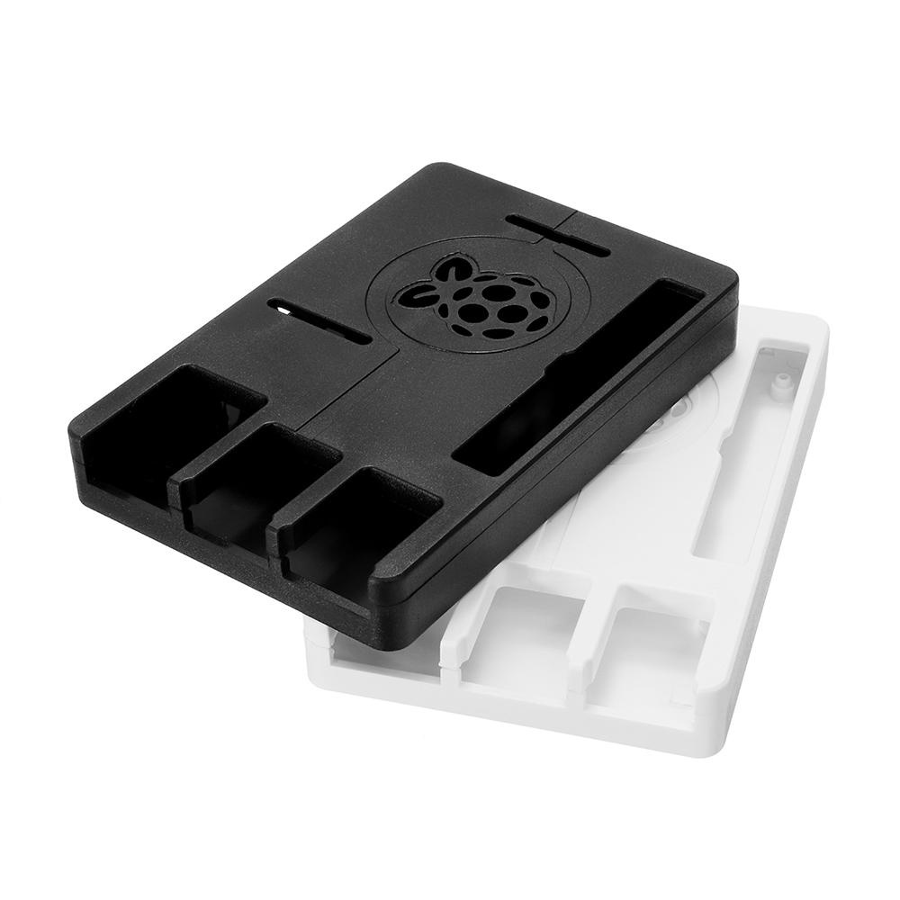 Black/White Ultra-slim V8 ABS Protective Enclosure Box Case For Raspberry Pi B+/2/3 Model B - white - Image 2