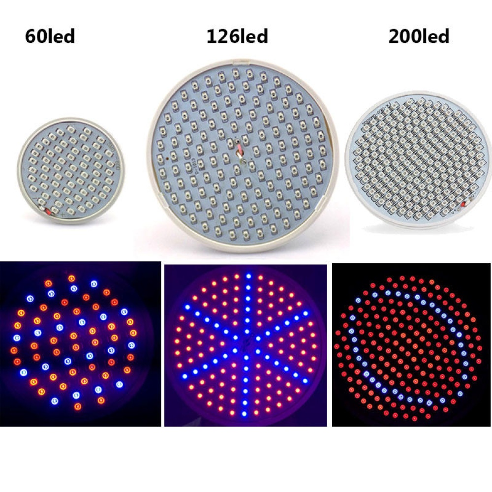 60 126 200 LED Plant Grow Light Bulb 360 Desk Chip Flexible Growth Lamp for Greenhouse Flower - 126LED US Plug - Image 2